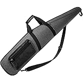 RAVOINCC Rifle Case Soft Shotgun Cases - Water Resistant Gun Carry Bag for Scoped Rifles with 3 Accessory Pockets Adjustable Shoulder Strap Available Length in 46 52 Inch