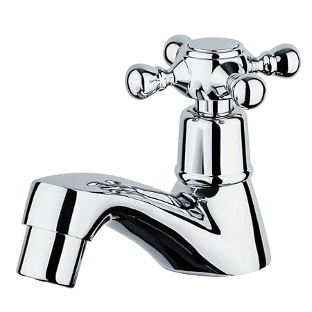 Nostalgie Retro Kaltwasser Waschtisch Armatur mit Kreuzgriff