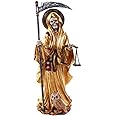 Pacific Giftware Santa Muerte Saint of Holy Death Standing Religious Statue 10 Inch Power Prosperity Success(Gold)
