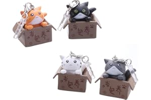 UKCOCO Cute Cat in Boxes Dust Plug Stopper Universal 3.5mm Silicone Anti Dust Earphone Jack Plug Cap for iPhone Samsung and Others Smartphone(Random Color) 1PCS