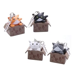 UKCOCO Cute Cat in Boxes Dust Plug Stopper Universal 3.5mm Silicone Anti Dust Earphone Jack Plug Cap for iPhone Samsung and Others Smartphone(Random Color) 1PCS