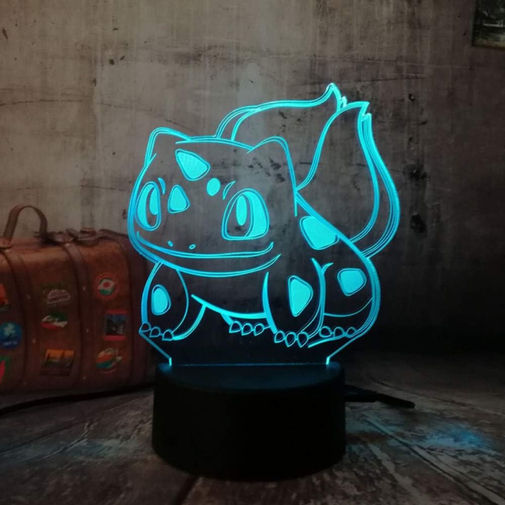 かわいいアニメキャラクターフィギュア ポケモンフシギダネ ナイトライト テーブルランプ リモートusbタッチ カラフルグラデーション 子供 クリスマスギフト 9dsfh498 234shfdg ブラケットライト Amazon