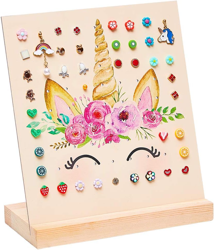 wooden unicorn storage rack