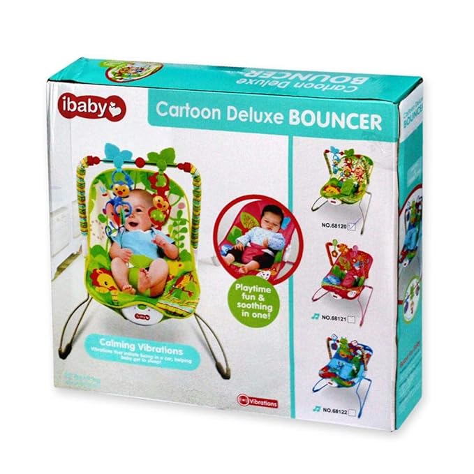 baby cartoon deluxe bouncer