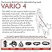 EzyDog Vario 4 Multi-Function Adjustable Dog Leash and Slip Lead - Converts to 6 Foot or 3 Foot - Perfect for Training and Reflective for Nighttime Safety - for Large and Medium Dogs (Black)