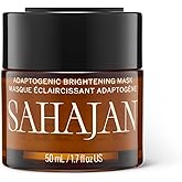 Sahajan Adaptogenic Mask with Turmeric + AHAs | Clean Ayurvedic Creamy Clay Radiance Mask | Helps Improve the Look of Dark Spots, Pores & Fine Lines | Purifies, Exfoliates, Nourishes | 1.7 fl oz