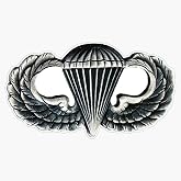 HOF Trading Paratrooper Jump Wings Vinyl Sticker Waterproof Decal Laptop Wall Window Bumper Sticker 5"
