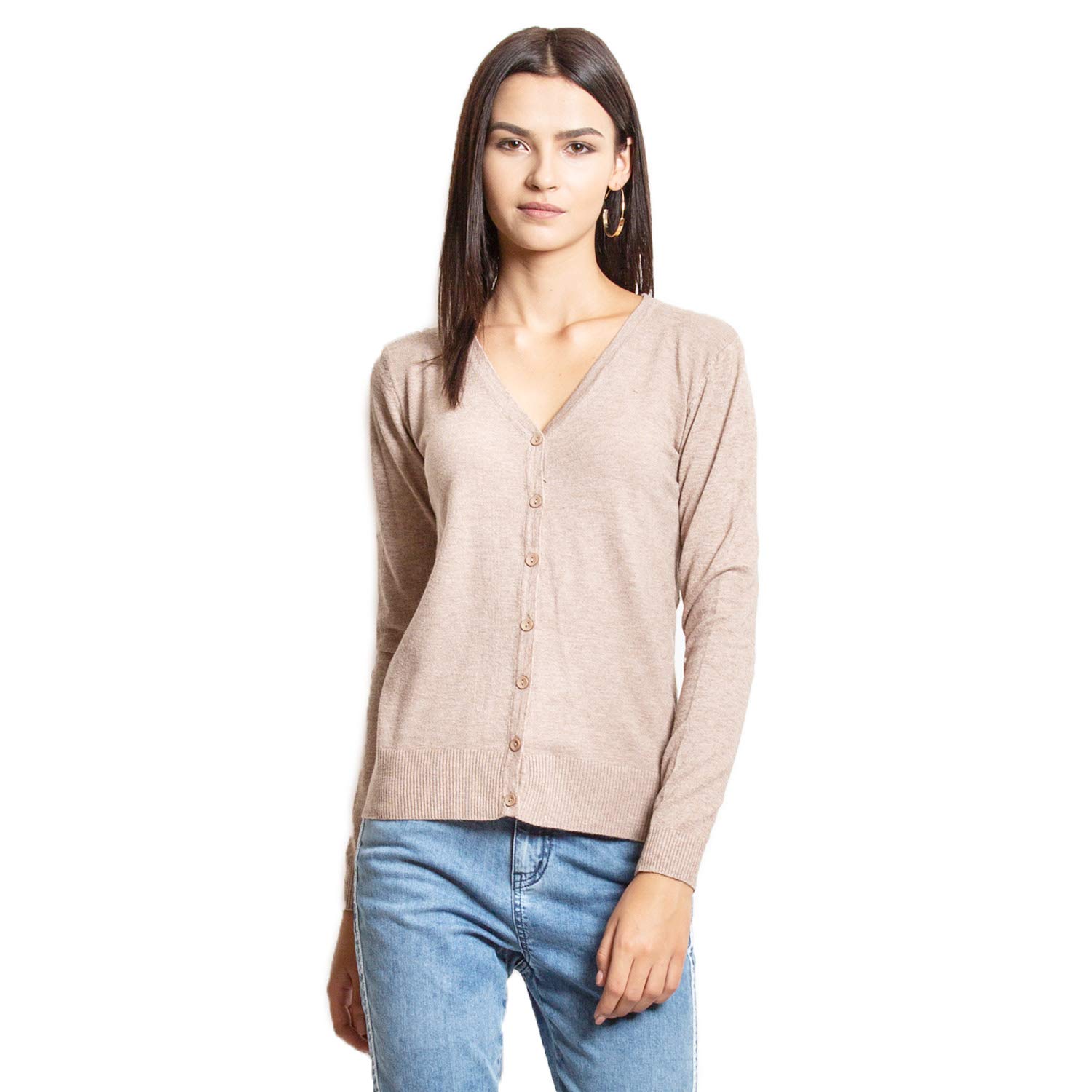global republic woollen regular fit women's cardigan