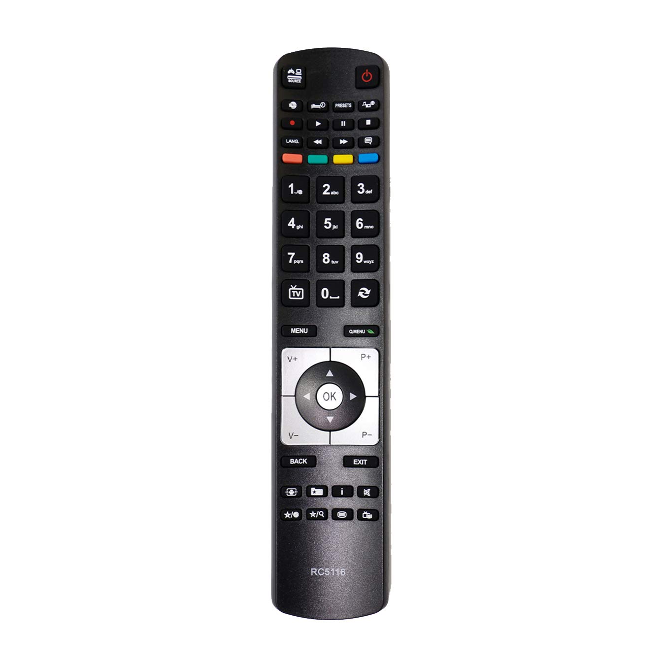 VINABTY RC5116 Universal Replacement Remote Control Fit for Digihome Fit for Finlux TV Fit for Linsar TV