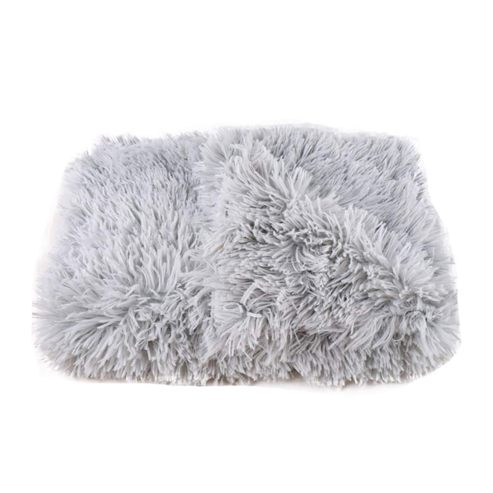 ZHANGTING 56 x 36cm Soft Warm Fluffy Pet Blanket for Dogs and Cats, Small Cozy Pet Mat Thick Fleece Puppy Blanket Kitten Throw Blanket, Anti-Anxiety Snuggler Blanket (Grey)