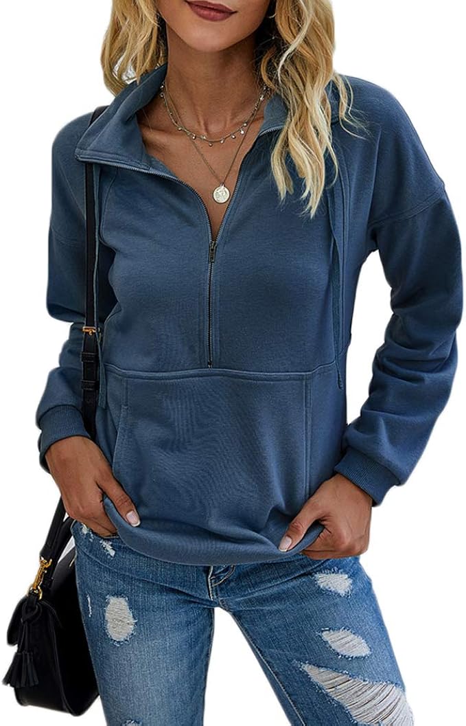 Felpa Da Donna Con Cappuccio In Pile Con Zip Casual Con - Foto 5