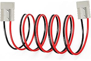 GUIRUIMOON Anderson Plug Connector Cable,50A Battery Connector Anderson to Anderson Plug Jumper Cable Connector,Jumper Quick Connect Cable for Truck,Forklift Battery Charging（1M）