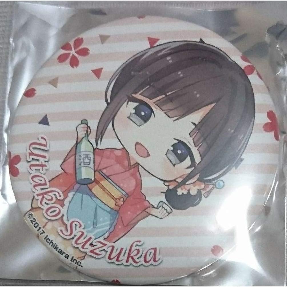 Amazon 鈴鹿詩子 缶バッジ 缶バ ニコカフェ コラボカフェ お花見 にじさんじ グッズ アイドル 芸能人グッズ 通販