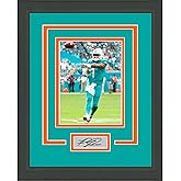 Framed Tua Tagovailoa Facsimile Laser Engraved Signature Auto Miami Dolphins 11x14 Football Photo