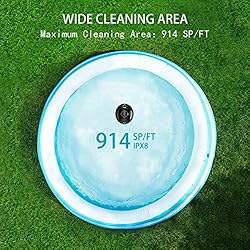 alescu Cordless Robotic Pool Vacuum - Self-Parking