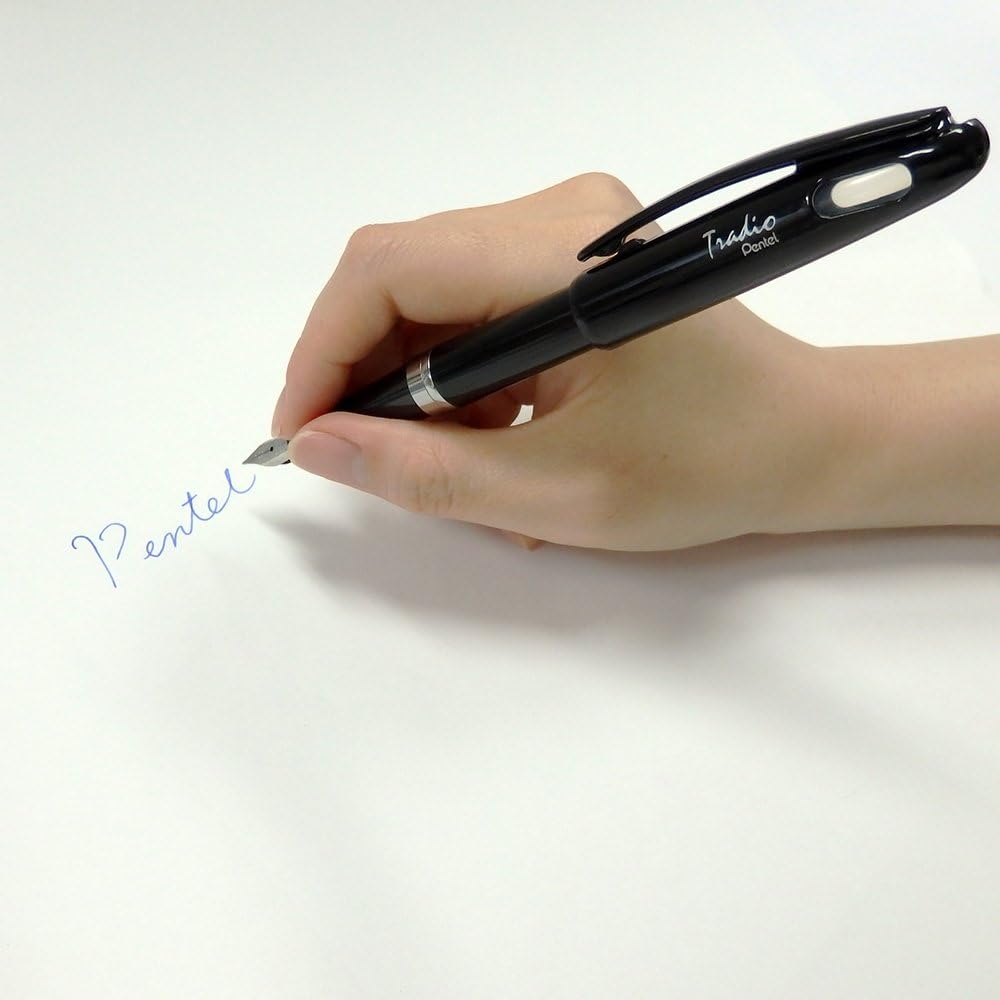Pentel TRF94 Tradio Plume Fountain Pen - Black, Blue,White - Image 5