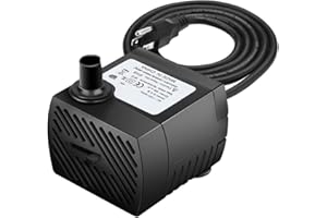 Number-One Submersible Water Pump, 90GPH(350L/H, 4W) Water Fountain Pump Portable Water Pump Submersible Pump with 5.9ft Powe