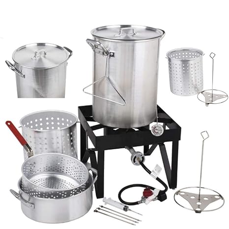 Amazon.com: Holiday Master 30QT kit de freidora de pavo, de ...