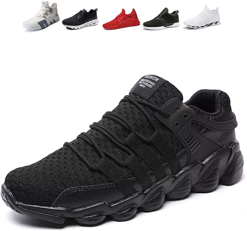 Oumanke Men's Lightweight Runing Shoes Walking Shoes Comfortable Soft Sole Shoes