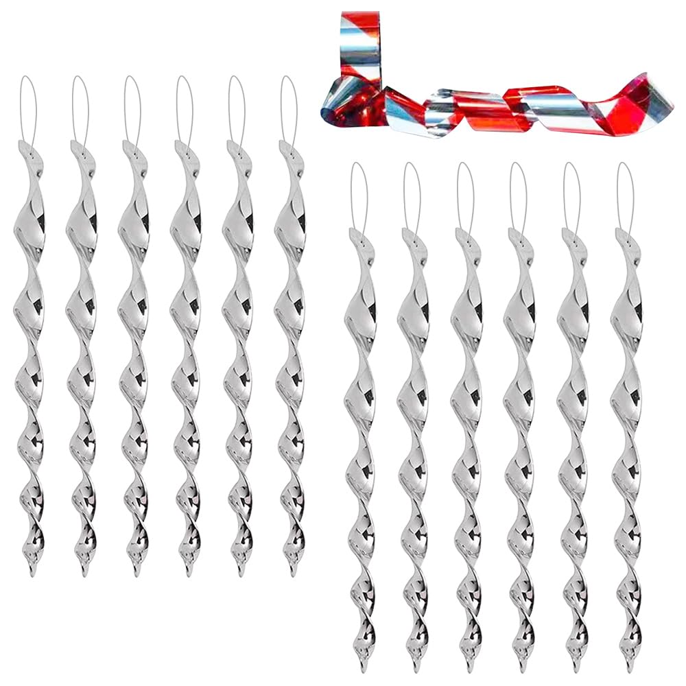 JVHLOV 12pcs Reflective Bird Deterrent Rods, 164ft Bird Repellent Scare Ribbon Tape, Bird Scare Tape Pigeon Deterrent Dual Sided Widening Scare Tape, for Gardens and Roofs