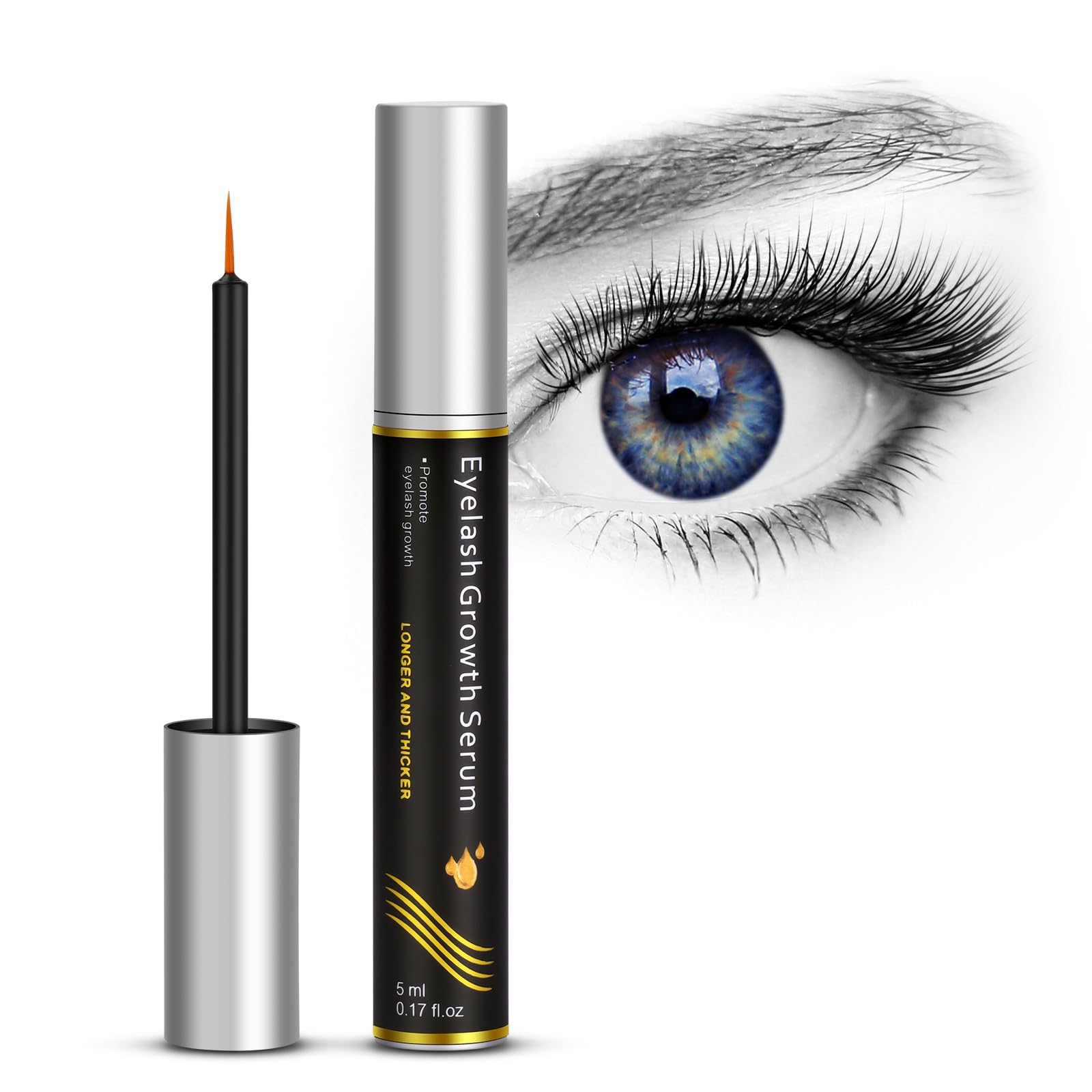 LOPHE Eyelash Growth Serum, Eyelash Eyebrow Enhancer Serum for Thicker, Stronger, Fuller and Longer Looking Lashes and Brows, Cruelty Free Lash Serum for Rapid Eye Lash Growth, 5 ml, Gift for Women — image 1