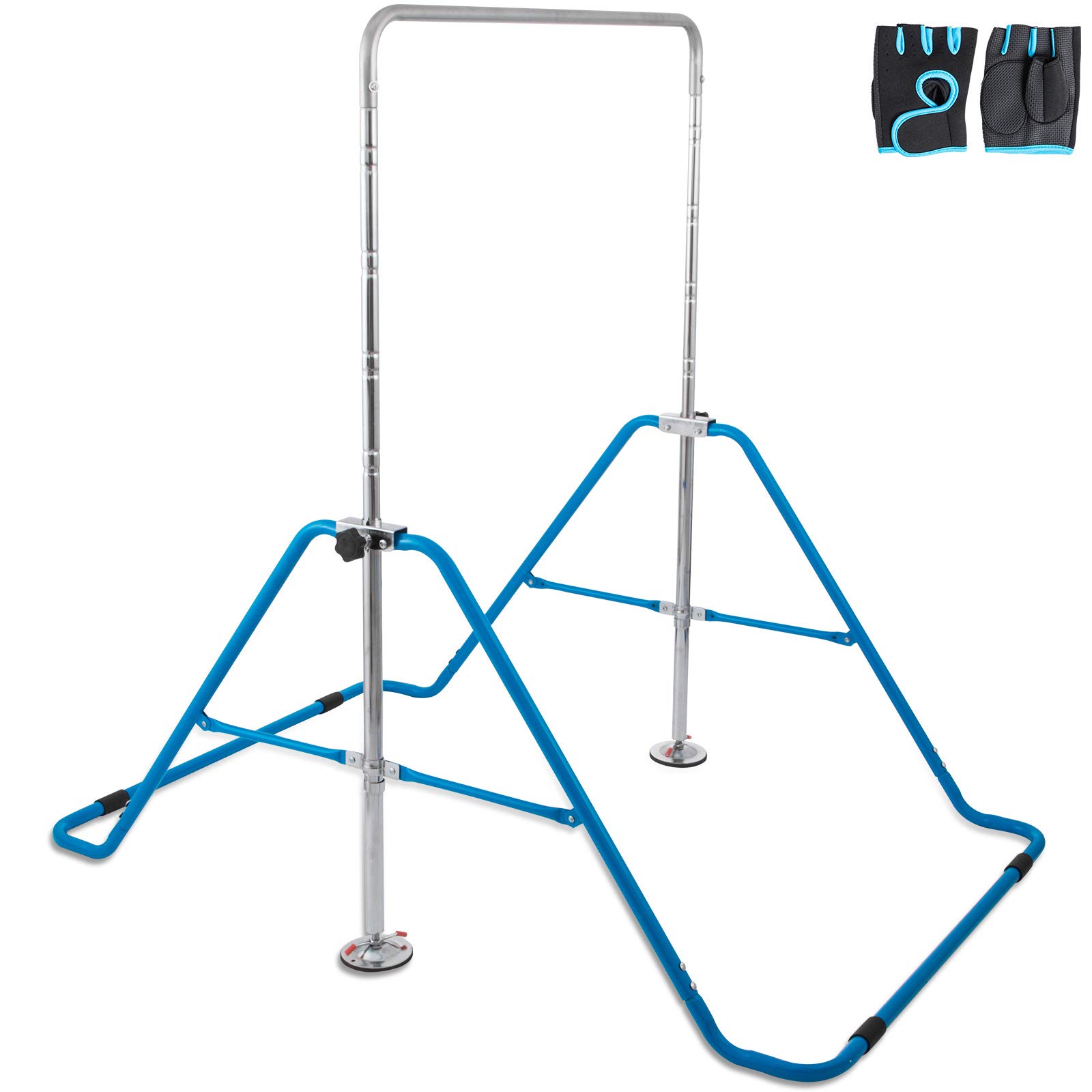 Gymnastics BuoQua Kids Gymnastics Bar with Flying Rings Gloves