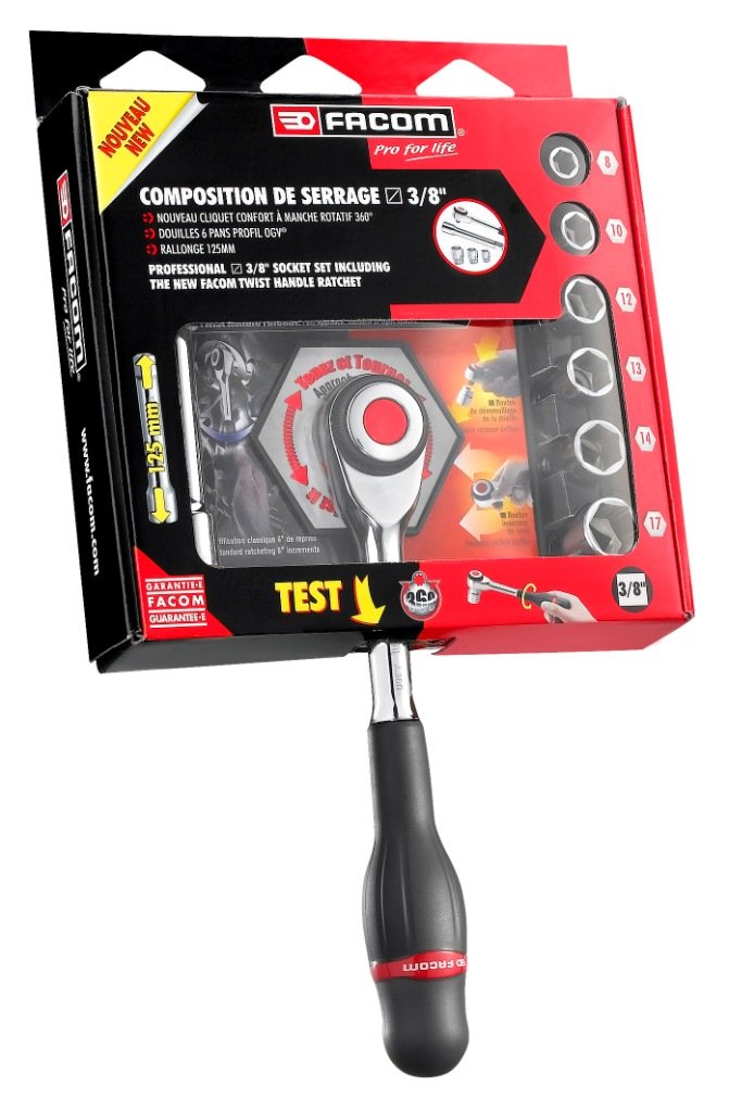 FACOM J.360PACKPG 3/8 Inch clamping compound, red&black