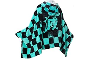 Juejuezi Hooded Wearable Blanket Hoodie Throw Blanket Cloak Cosplay Costume Shawl Wrap Nap Quilt 160x100 cm/63x40in