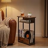 YEAKOO Narrow Side Table Rustic Brown 40x18x55 cm Narrow End Table view 8