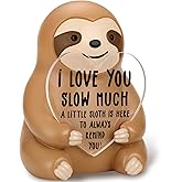 Anniversary Sloth Decor Gifts for Men Women Him, Cute Sloth Gift for Wife Husband Girlfriend Boyfriend Fiance Couple Lover Her Birthday Wedding Christmas Stocking Stuffers Present ASH11
