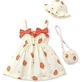 Renotemy Baby Girl Dress Toddler Girl Clothes Summer Outfits Gifts Casual Cotton Linen Bow Sundress Infant Dresses for Girls