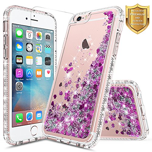 iPhone Case, iPhone Glitter Case w/[Screen Protector Premium