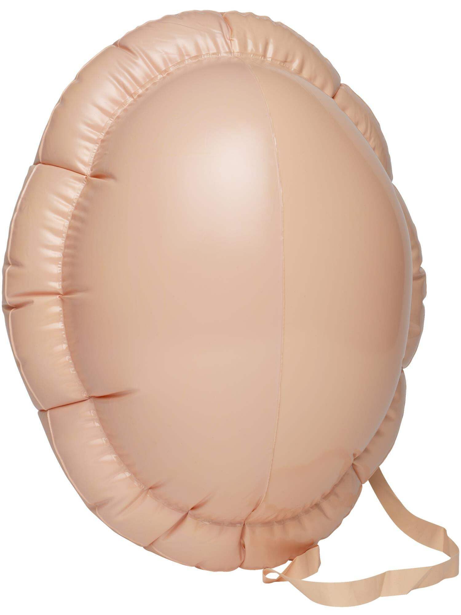 Smiffys Santa Big Belly Inflatable, 90cm (36 inch) Santa Claus Accessory, Flesh Colour Father Christmas Belly Stuffer inflates