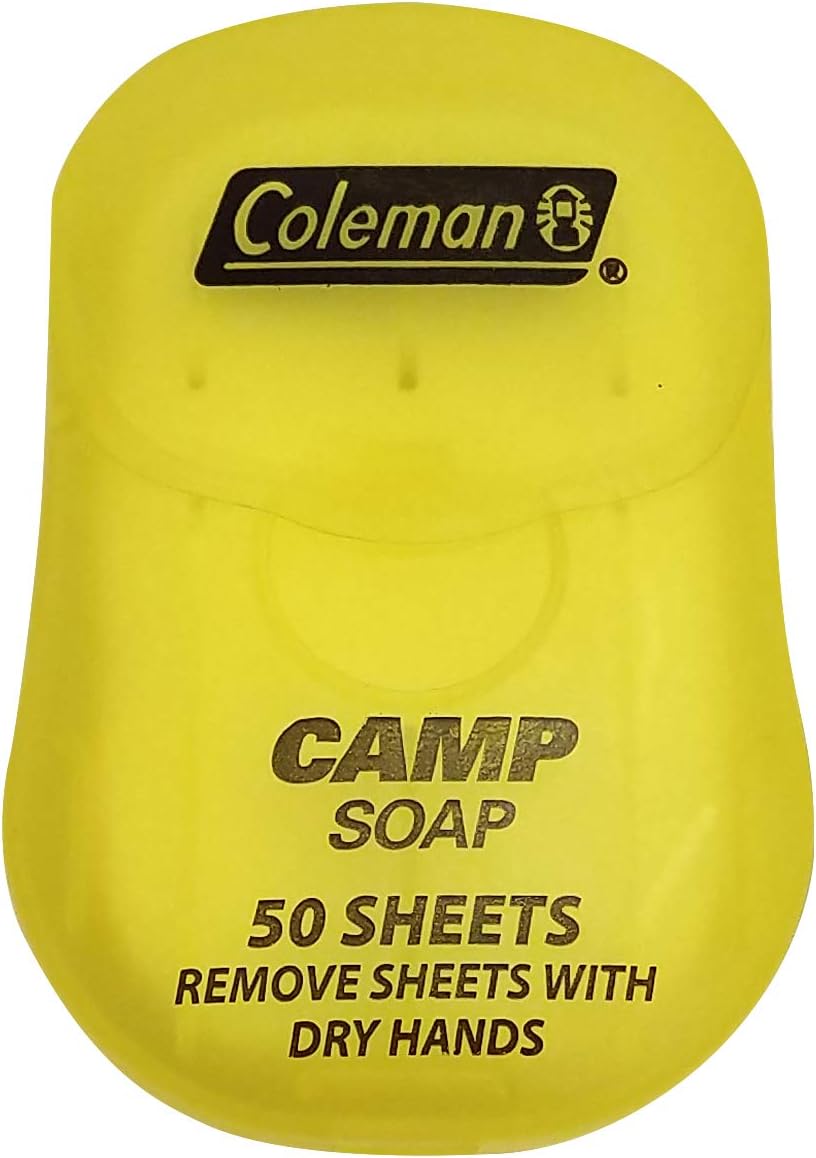 Coleman Dish and Hands Camp Soap Sheets, 50 sheets : Camping Soaps And Shampoos : Sports & Outdoors