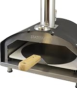 Statesman 13 Inch Wood Fired Pizza Oven Pellet Fueled with Cover and Stone view 4