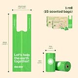 Deo Doo Poo Bags with Tie Handles 270 Count Sakura Scented Leak Proof view 6