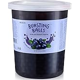 Popping Boba Pearls Bursting Tea Balls Drink & Dessert Topping Strawberry Mango Blueberry Passion Fruit Flavored Bubble Tea P