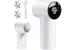 ANTIME Electric Lint Remover and Fabric Shaver, Rechargeable Clothes Shaver for Sweater Furniture Couch, 3-Speed Pill Remover Defuzzer to Remove Fuzz Pilling from Blanket Jacket