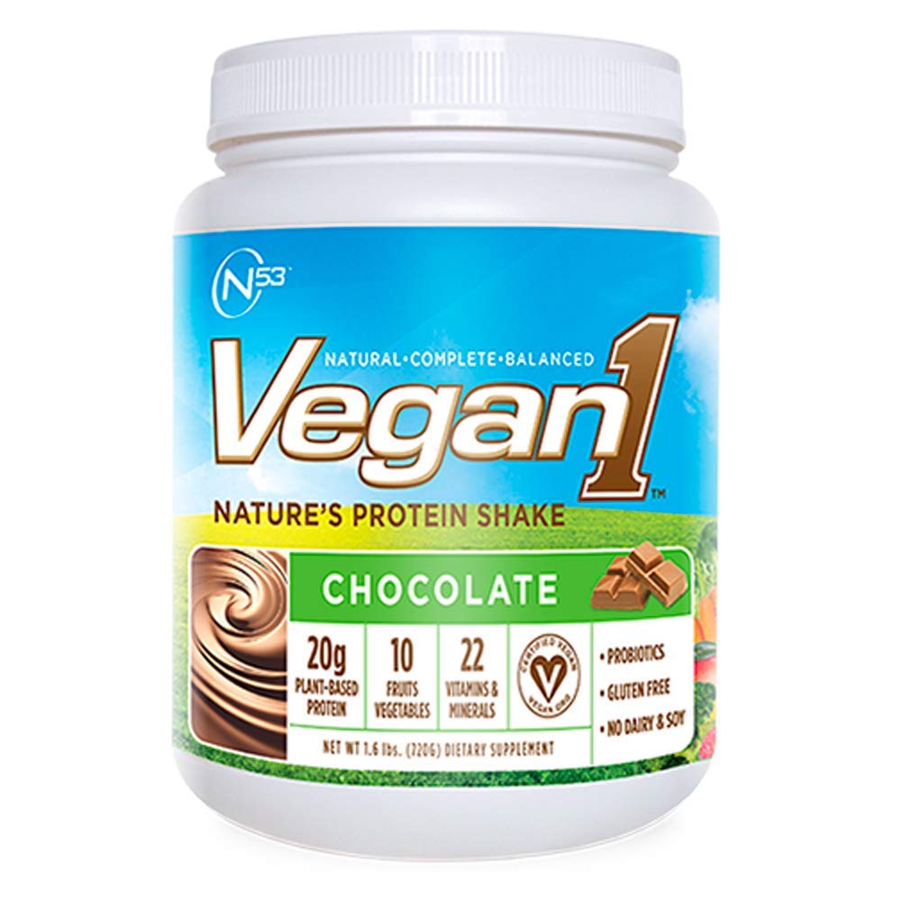 Amazon.com: Nutrition 53 Vegan 1 Natural Protein Shake Powder, Natural