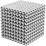 HBDeskToys Magnetic Blocks, 1000 Pieces Set, Magnetic Cube Building Toys, Assorted Colors, Simple Design, Unlimited Imagination Magnetic Building Blocks, STEM Toys, & Fidgets Stress Relief Toys (3 mm)