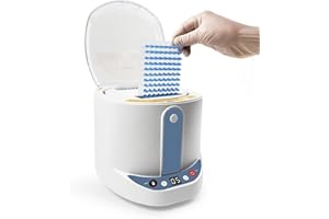 VISOSCI Microplate Centrifuge for 2pcs 96-Hole PCR Plate, Adjustable Speed 2500rpm, Max RCF: 500xg, Continuous Mode or Timing 1-99min or 1-99s, Low Noise