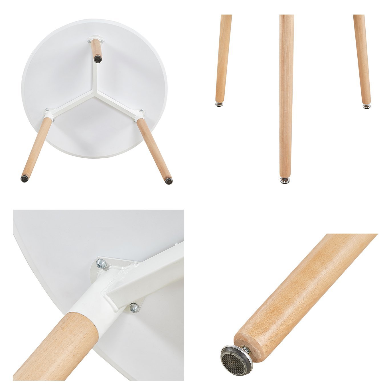 Cocina Mesa de Comedor, Moderno Ronda Mesa y patas de madera de haya