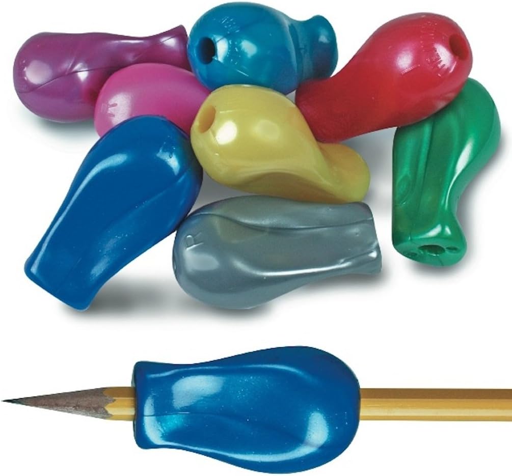 The Pencil Grip JUMBO Metallic Gripper Ergonomic Writing Aid, 6 Count Assorted Colors (TPG-11906) : Special Needs Educational Supplies : Office Products