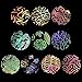 8 sheets FLORESCENT holographic mirror laser NAIL FOILS rainbow unicorns geometric triangles white flower petals NAIL DECALS bohemian flower child hippy dreamcatcher peacock feathers NAIL WRAPS