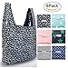 Foldable Reusable Grocery Bags 6 Pack Holotap Folding Shopping Tote Bag Fits in Pocket Nylon Reusable Produce Bags Washable, Durable and Lightweight (Multi Color)