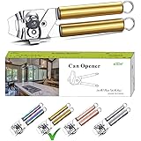 Berglander Can Opener, Stainless Steel Gold Handle Can Opener, Titainium Golden Plating Handle Can Opener Hand Held, Smooth E