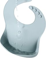 PandaEar 3 Pack Thick Silicone Baby Bibs Waterproof Adjustable Wide Pocket view 8