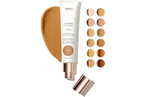 TOTY. Toty by Sofia Vergara - lumina CC Cream SPF 50+, 100% Mineral Color Correcting Cream - Medium Coverage Foundation & Broad Spectrum Sunscreen for Face - Non Comedogenic - 4W WARM CARAMEL