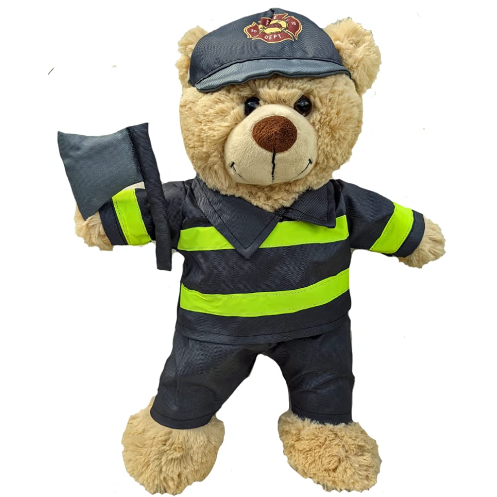 Firefighter fireman with axe - 16 inch/ 40cm - Teddy Bear Clothes - BEAR NOT INCLUDED