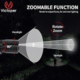 Victoper Head Torch Upgrade Zoomable 6000 Lumen Rechargeable IPX5 view 3